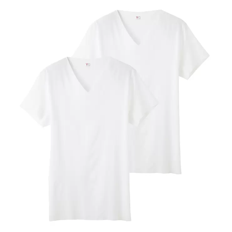 YG Мужская футболка V-neck Cut-off 2 шт